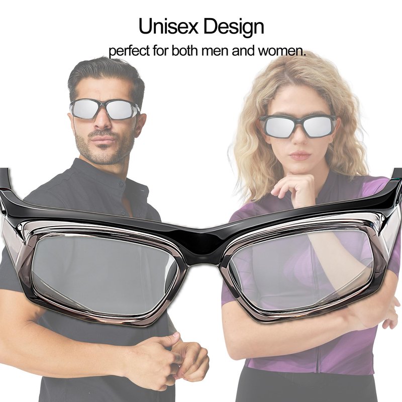 cosycare Windproof Protective Sunglasses With Side Shields for outdoors eyes protection (Grey)