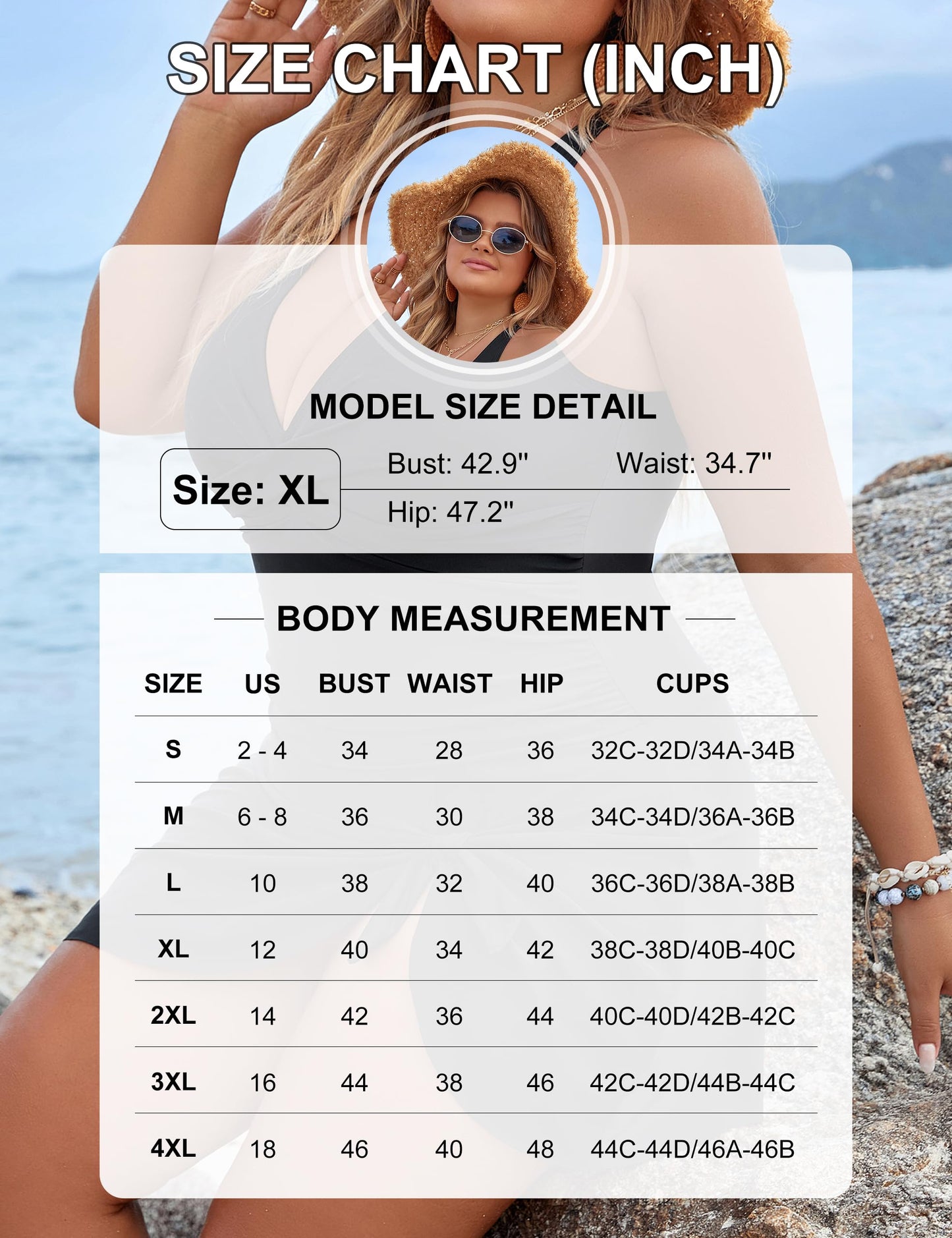 Blooming Jelly Women Plus Size Swim Dress Swimsuit One Piece Modest Tummy Control Bathing Suits XL, Black Purple