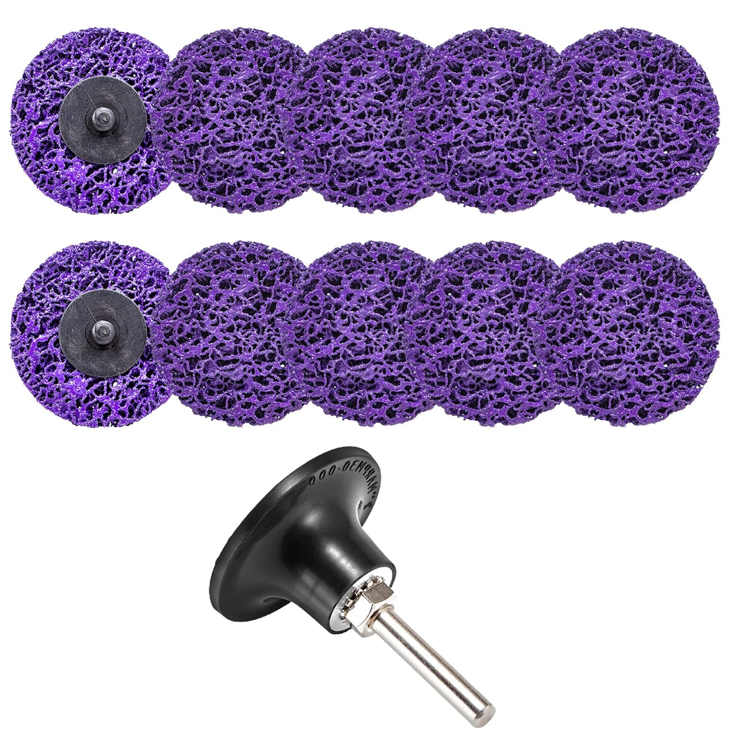 Laexepelle Strip Discs Quick Sanding Discs Stripping Wheel Stripper Abrasive Wheel for Drill, Strip Paint Clean Welds Remove Metal Wood Rust Scale & Oxidation (2INCH-10Pack)