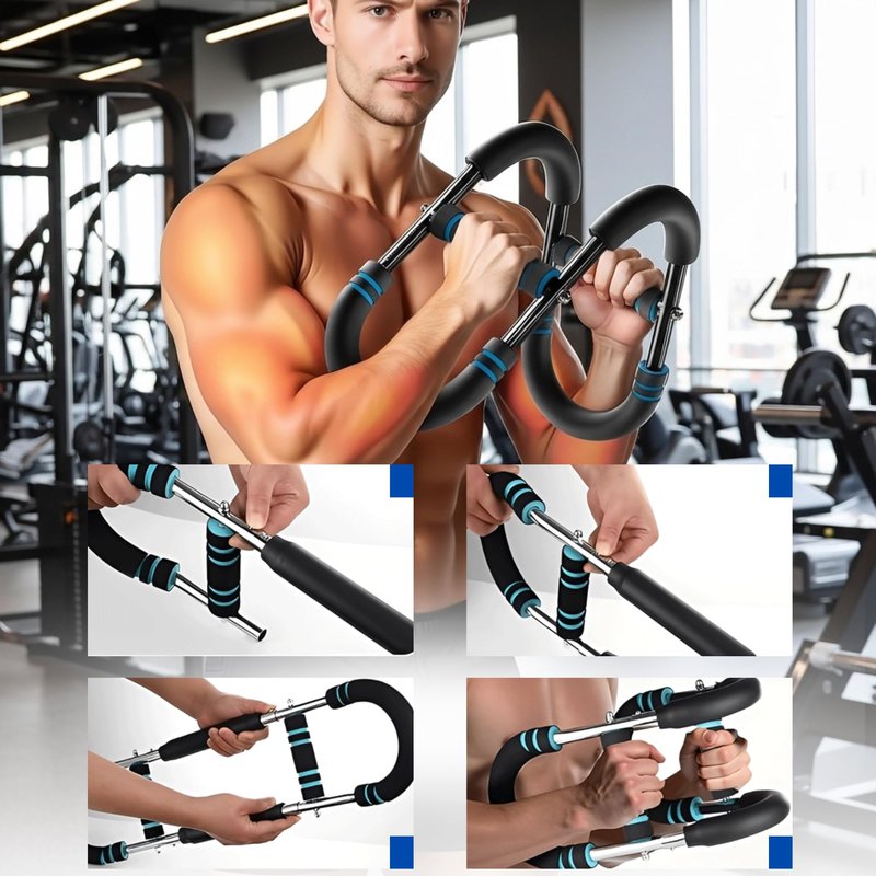 Zentro Cart Twister Arm Trainer for Men & Women(40- 130 lb), 3 Adjustable Arm and Chest Trainer, Chest Exercise Workout | Home Gym Calisthenics Equipment for Full Body.