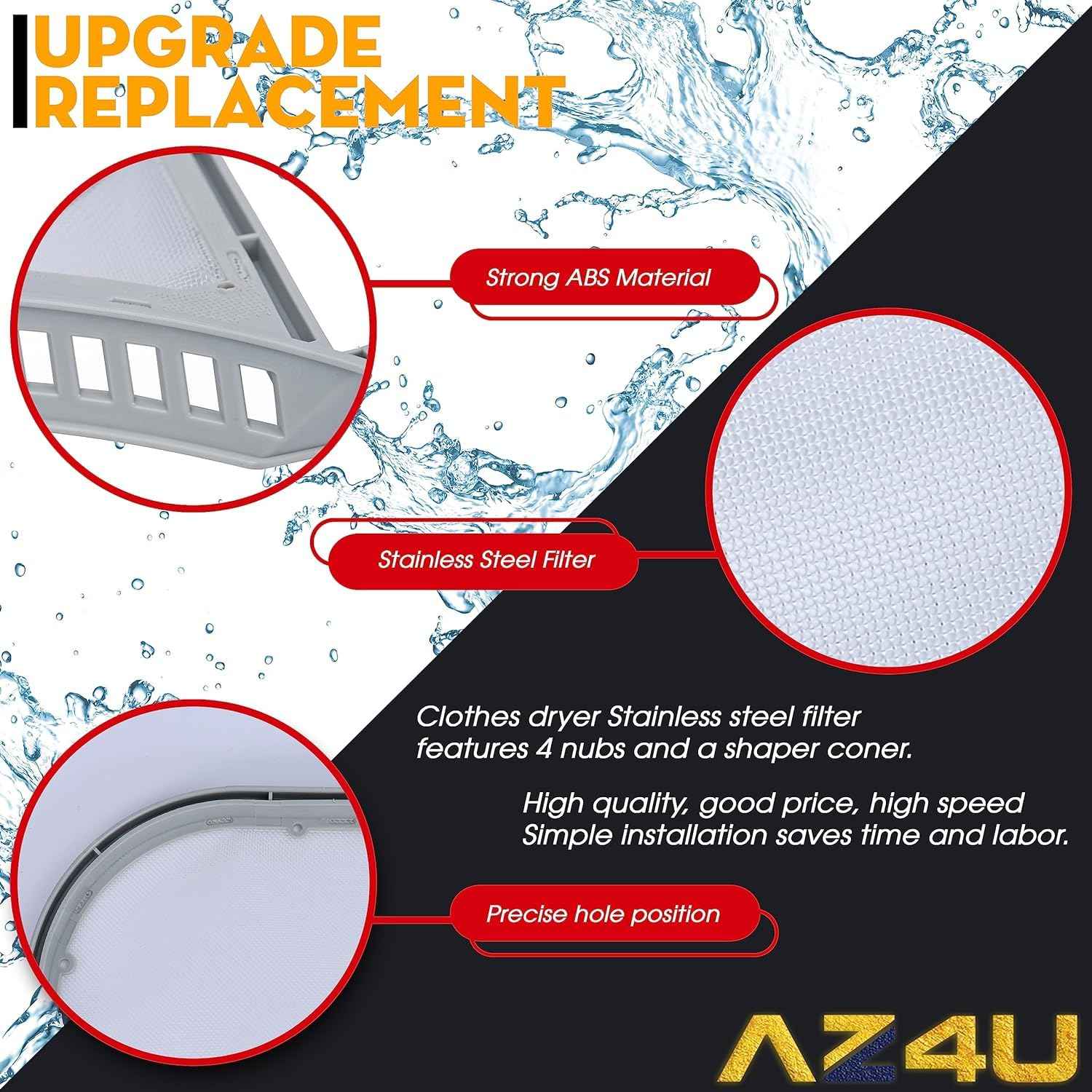 Dryer Lint Filter Screen Trap Replaces For LG DLEX3900B DLEX3370W DLEX3570V DLEX3470V DLEX3250W DLEX3370V DLEX3360V DLEX3360W DLEX3370R DLEX3371W DLEX3360R DLEX3885W DLEX3570W DLEX3900W DLEX3550W