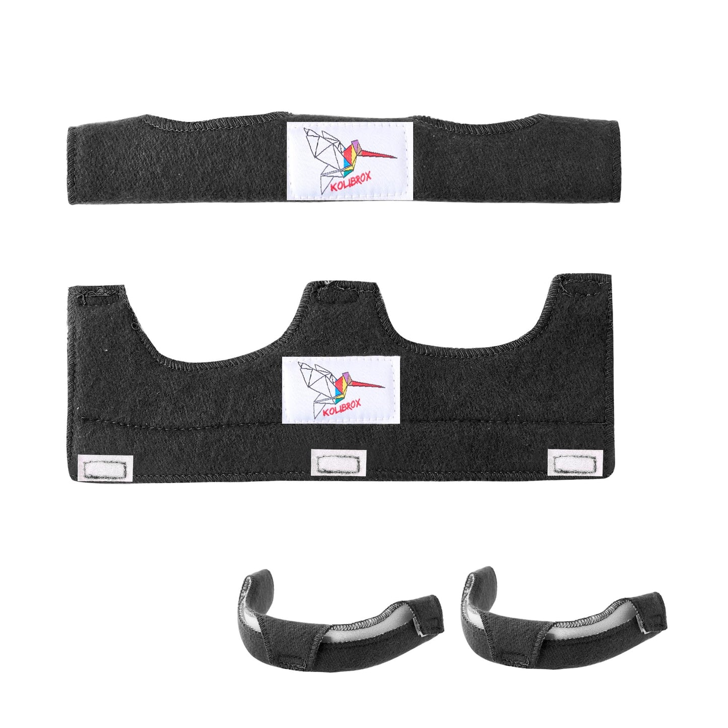 KOLIBROX Hard Hat Sweat Band with Liners. Hardhat Band Liner That Keeps You Cool & Dry, Welding Hat Accessories Cool Band, Durable Comfort Solutions, Adjustable Bands (Black)