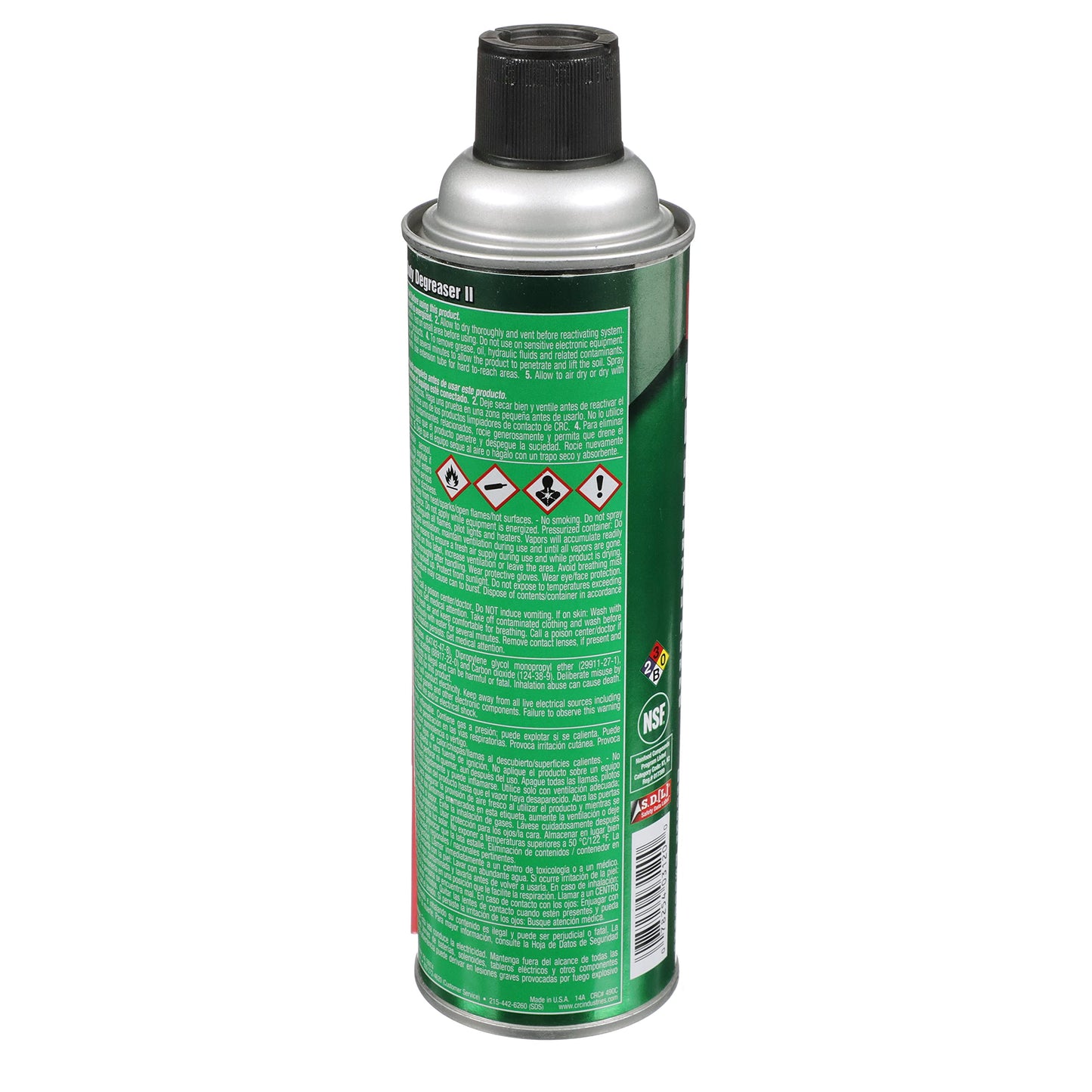 CRC 3120 Heavy Duty Degreaser II, 15 oz Aerosol Can, Clear/White