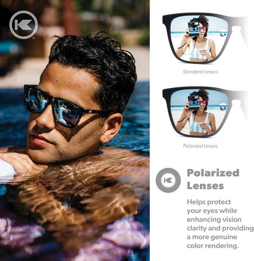 Knockaround Fast Lanes Polarized Sunglasses - Lightweight UV400 Protection for Men & Women