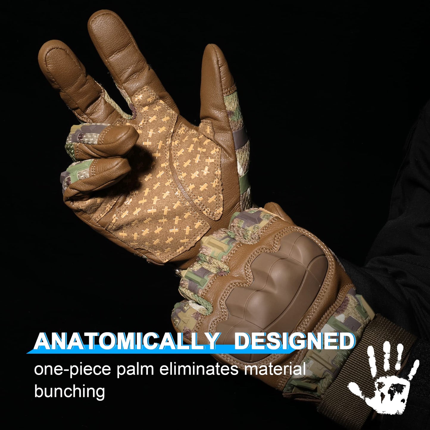 AXBXCX Tactical Gloves for Men Touch Screen Motorcycle Airsoft Paintball Motorbike Outdoor Full Finger Gloves Camouflage L
