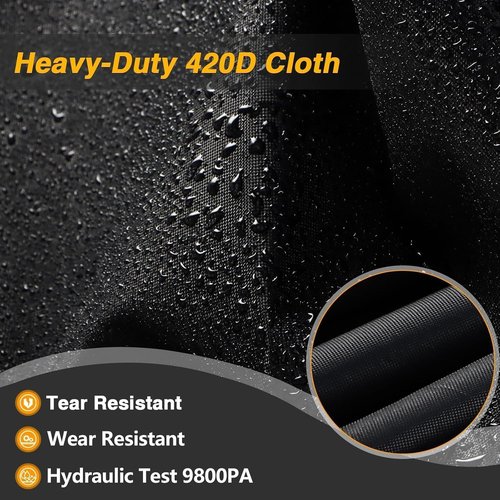 EVERBUL Bike Cover - Outdoor Waterproof Bicycle Cover for 2 or 3 Bikes | 87'' L x 47'' W x 47'' H, Heavy Duty 420D Fabric, UV & Dust Protection