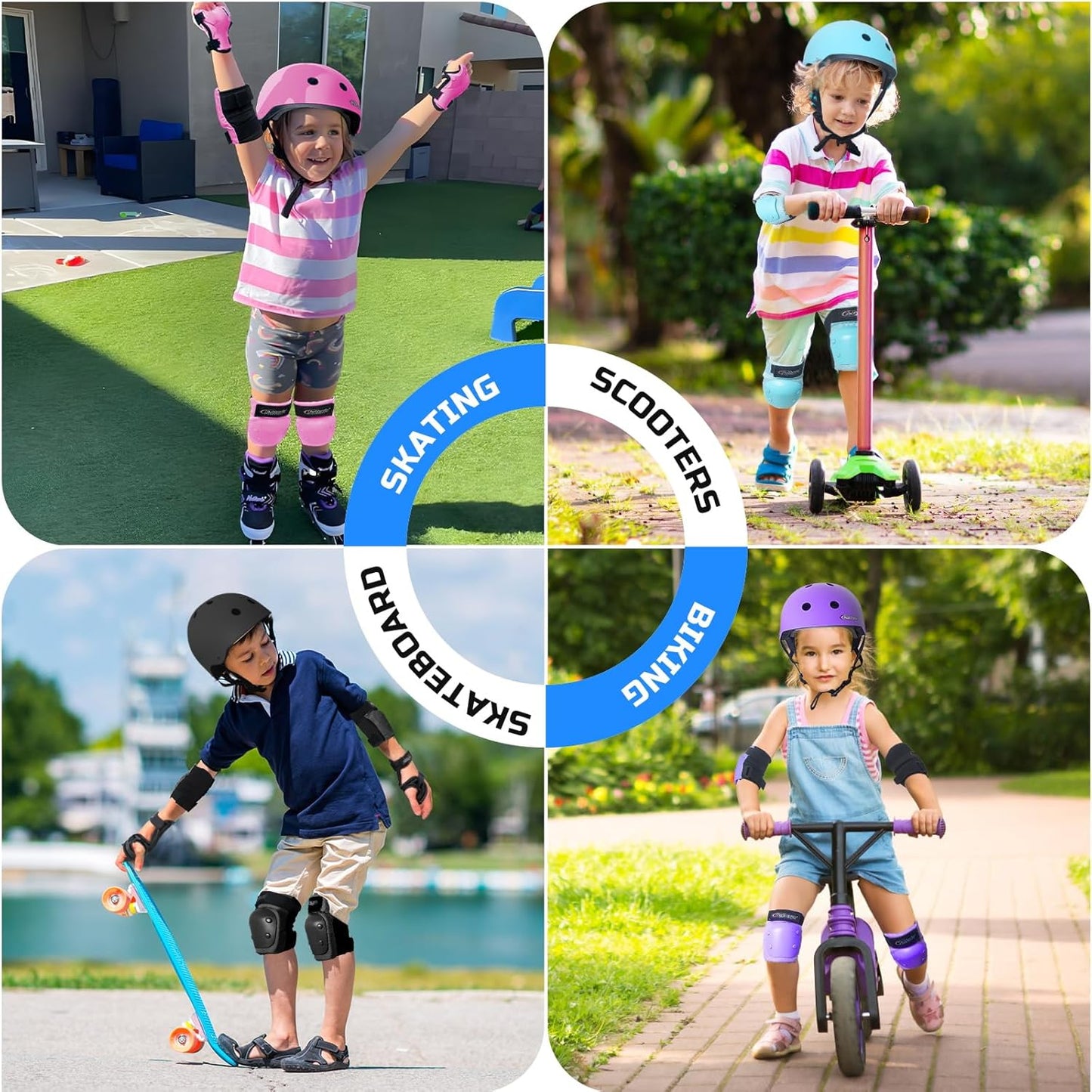 Skiennix Kids Youth Bike Helmet - Lightweight & Safe Adjustable Multi-Sport Helmet for Boys & Girls