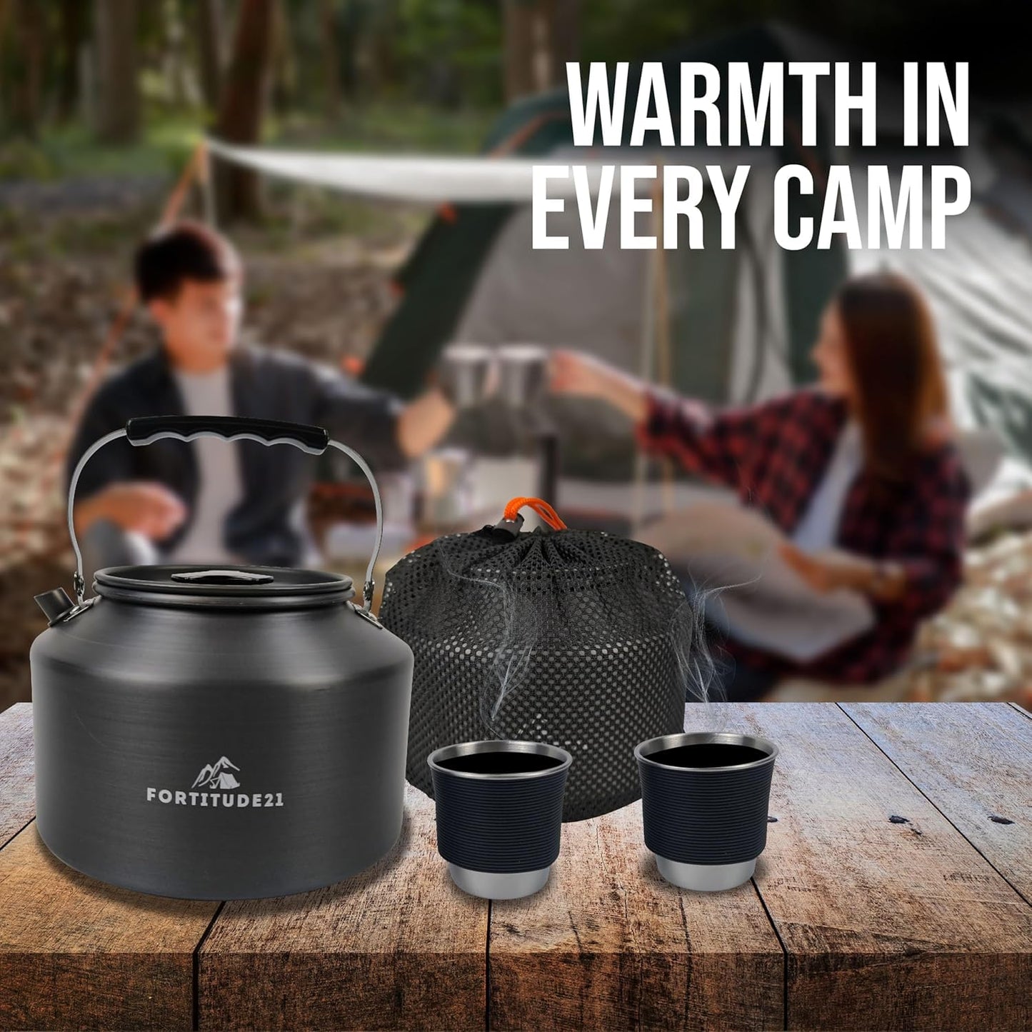 Tea Kettle for Stovetop, 2.2L Teapot for Boiling Water, Camping Kettle for Stove Top, Coffee and Water Kettle for Stovetop Use, Camp Kettle for Tea Brewing