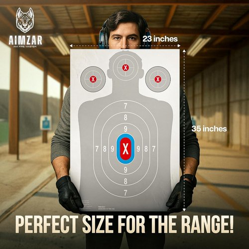 Heavy Duty Shooting Targets - Indoor & Outdoor Range Targets for Rifles and Pistols | Durable Paper Design
