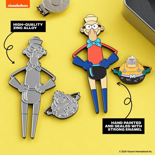 PuttBuddies Officially Licensed Spongebob Mermaid Man & Barnacle Boy Divot Tool and Ball Marker Gift Set with Magnetic Hat Clip and Collectible Protective Tin, Golf Accessories for Fans and Golfers