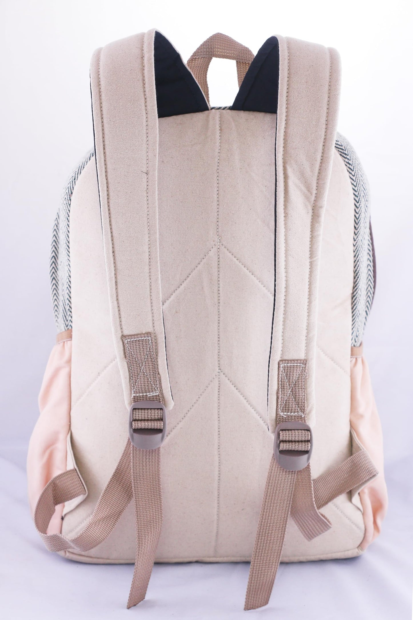 Anitya Hemp Backpack, Multi-Functional Pockets, Eco-Friendly, Unisex, Hiking Daypack, Durable Rucksack