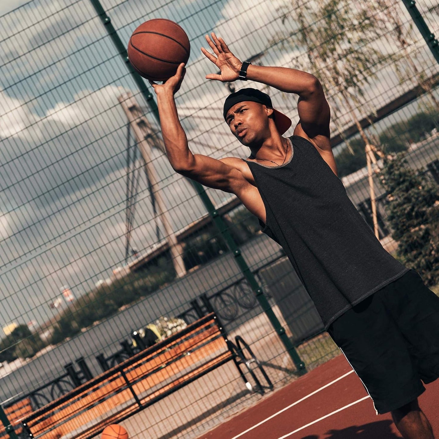 Skiennix Men's Athletic Shorts - Quick-Drying Activewear with Pockets for Gym Workouts