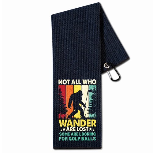 CybGene Sasquatch Gifts for Men, Bigfoot Gifts Golf Towel, 16”x 24” Sasquatch Microfiber Golf Towel, Ideal for Big Foot Golf Lovers