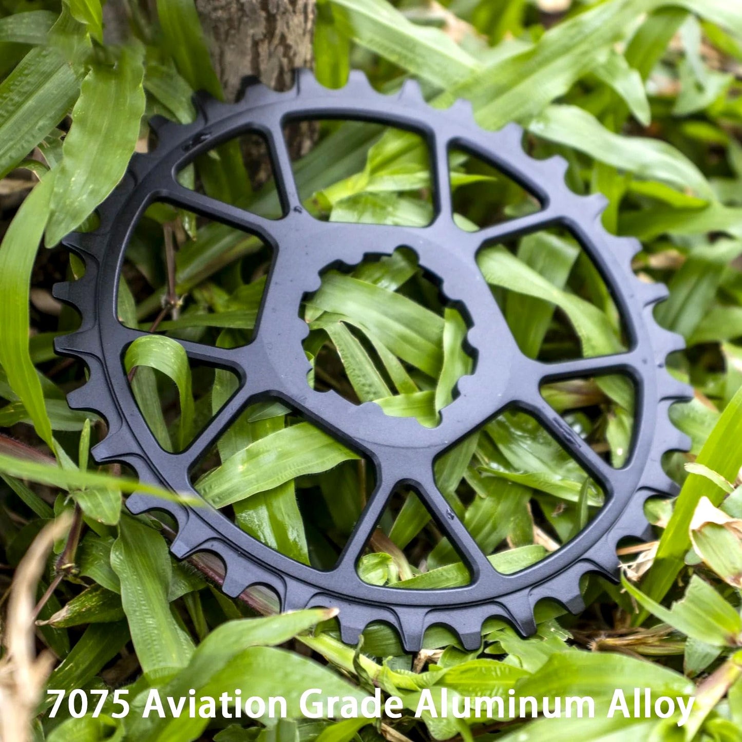 CobraCrawler MTB Bike Chainring Wide Narrow Teeth Chainwheel 8/9/10/11S Mountain Bicycle ChainWheel 32/34/36/38T Ultralight 55g 3-Nail (38T Black)