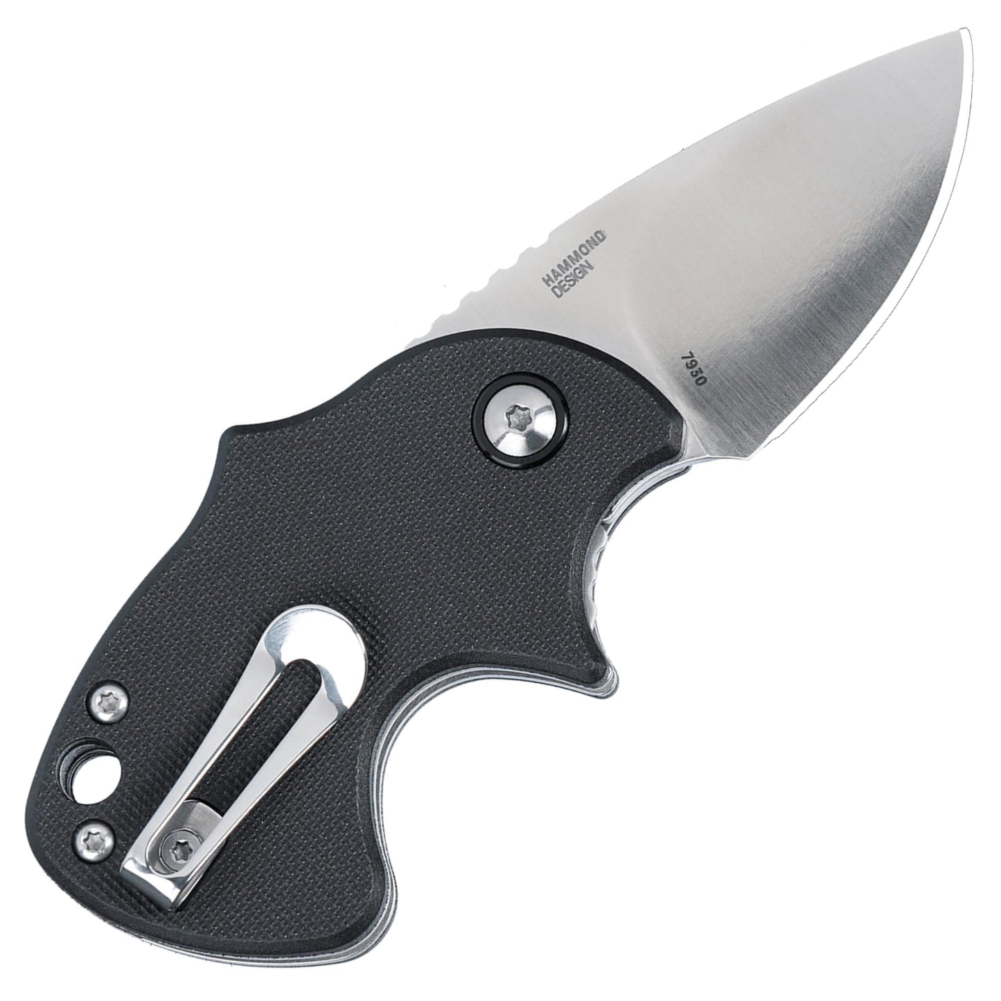 CRKT Orca Everyday Carry Assisted Folding Knife with Liner Lock: D2 Plain Edge Blade, Glass-Reinforced Nylon Handle, Pocket Clip, 7930
