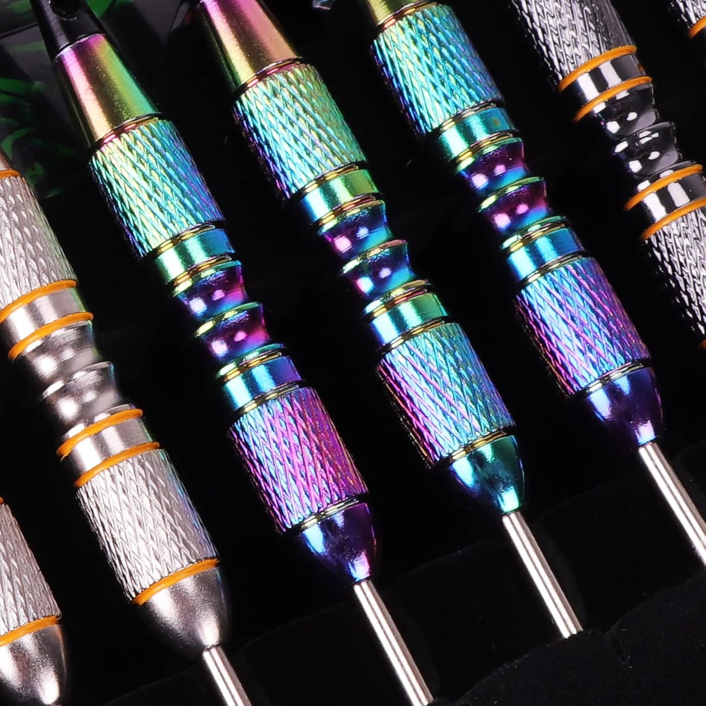 Turnart Darts Metal Tip Set - Professional Steel Tip Darts 12 Pcs with Stylish Case & Extra Flights | 22/24 Grams