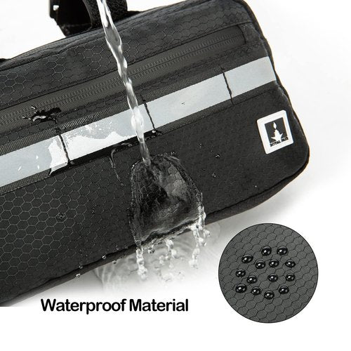 ROYALFAIR Waterproof Bike Handlebar Bag… (Black)