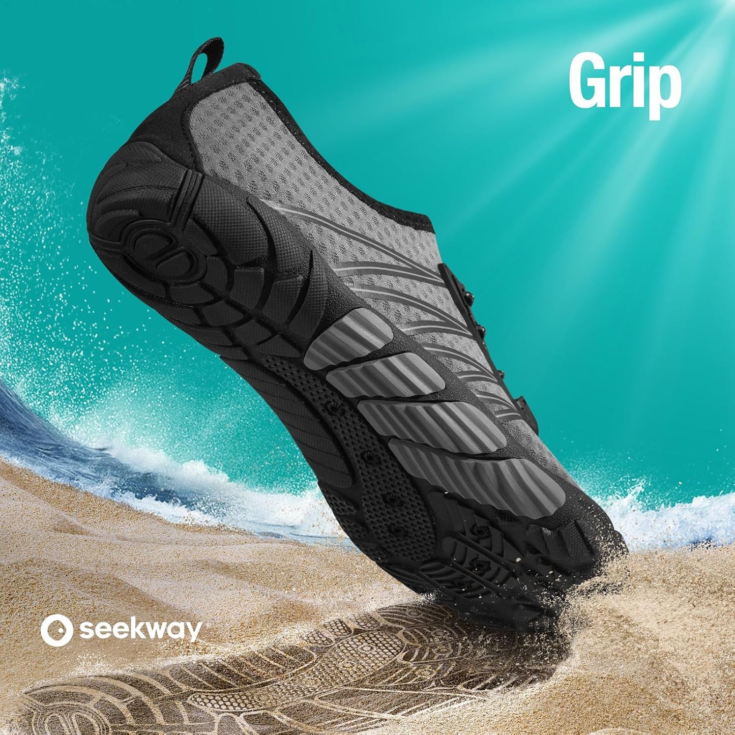 SEEKWAY Quick-Dry Water Shoes for Men & Women | Barefoot Aqua Socks for Beach, Swim & Hiking