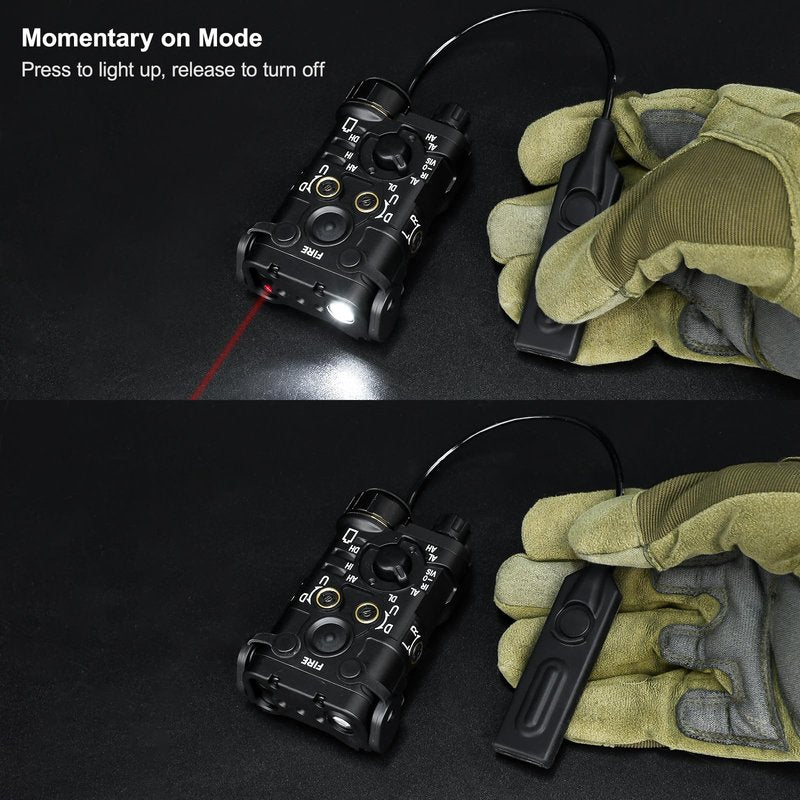 Remote Tactical LA23 Pressure Switch, Dual Function for Airsoft PEQ DBAL NGAL Laser Weapon Light With LA23 Plug, Momentary and Constant Modes