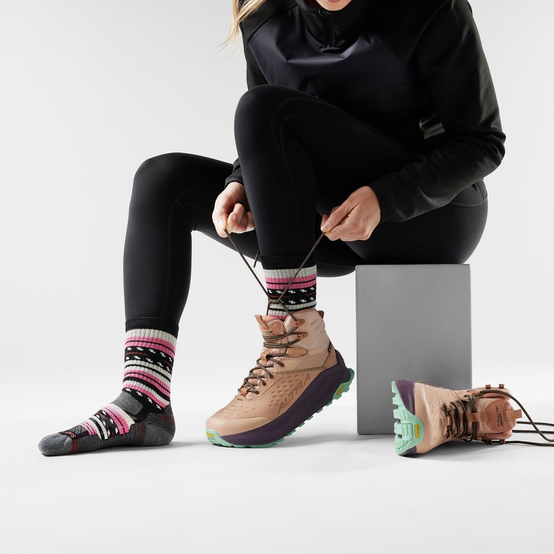 Smartwool, Women's, Hike Light Cushion Margarita Crew, Black, Medium