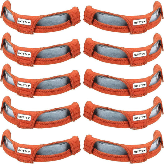 SUTETLW 10Pcs Hard Hat Sweatband Washable Cotton Hard Hat Liner Reusable Hard Hat Accessories Air Cushion Sweatband Helmet Comforter Pad