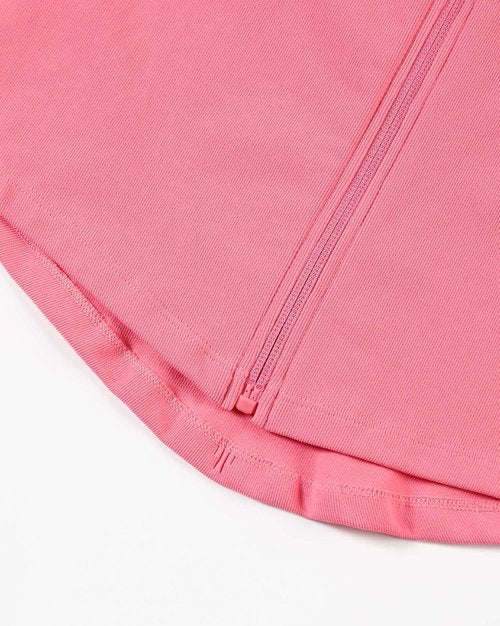 AUROLA Women's Workout Tops - Seamless Slim Fit Short Sleeve Zip-Up Yoga Jacket | Crop Top