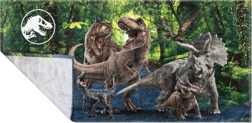 Franco Kids Super Soft Cotton Bath/Pool/Beach Towel, 58 In x 28 In, Jurassic World