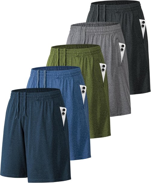 BALENNZ Men's Athletic Shorts - Quick Dry Activewear with Pockets & Elastic Waistband