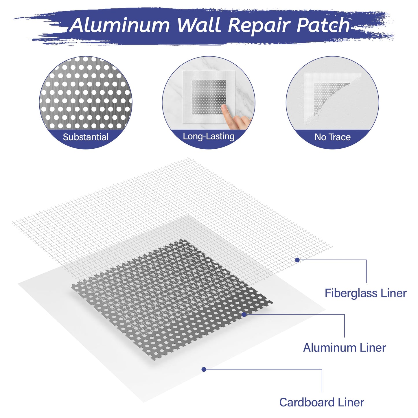 Oriflame Drywall Repair Kit: 8.5 Ounce Spackle Wall Repair with Patch/Scraper/Sandpaper/Gloves - White Wall Putty for Nail Holes/Cracks/Dents/Stains/Peeled Wall