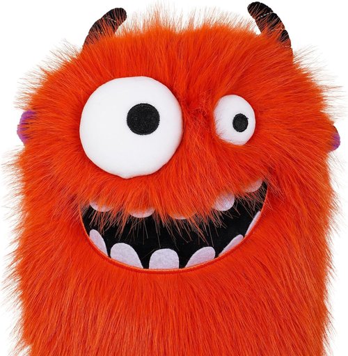 LZFAN Funny Golf Headcover, Animals Plush Driver Headcover Fairway Hybrid Headcover, Golf Club Head Covers Gift for Men Women Orange Monster