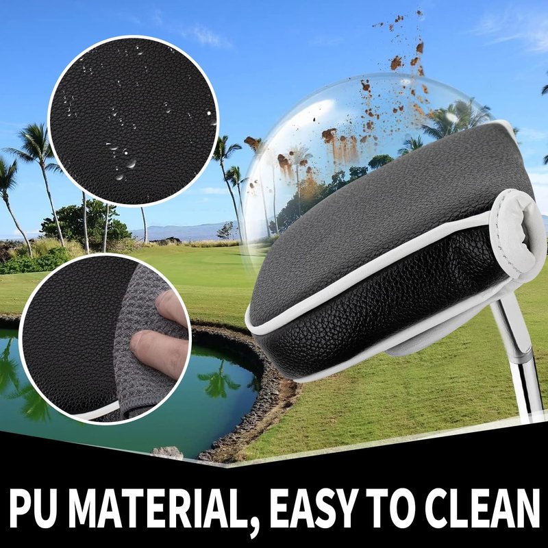 USA/Star/Blank Design Style Golf Mallet Putter Cover Headcover Magnetic Golf Head Covers Headcovers Club Protective Equipment.