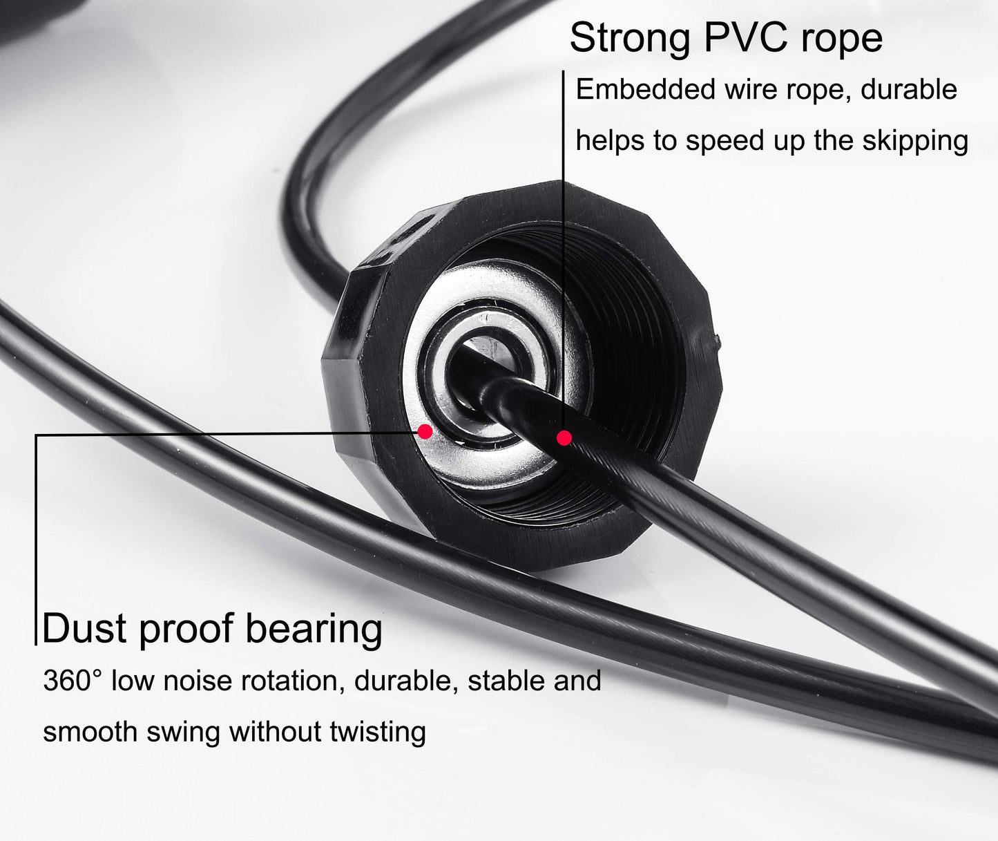 Jump Rope, Adjustable Jump Rope for Fitness and Exercise