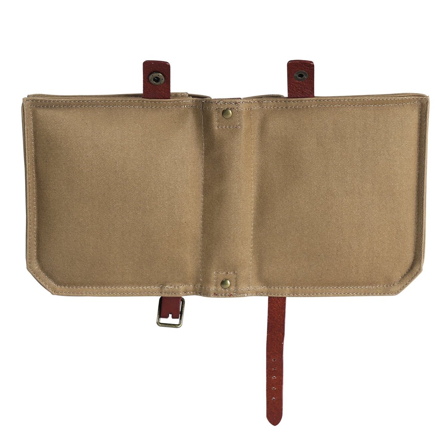 Tourbon Canvas Bicycle Bike Front Top Tube Frame Pannier Bag (Khaki 2)