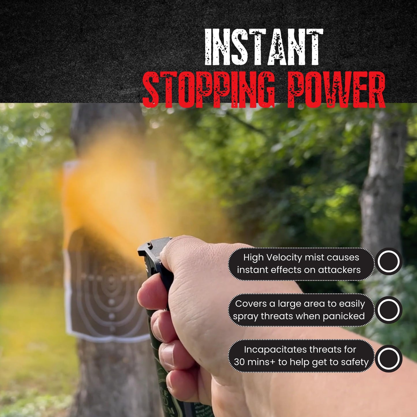 Police Magnum Self Defense Pepper Spray Fogger - Maximum Heat Strength Security & Protection - Portable Non-Lethal Tactical Gear - Made in The USA - 2 Pack 4oz FM