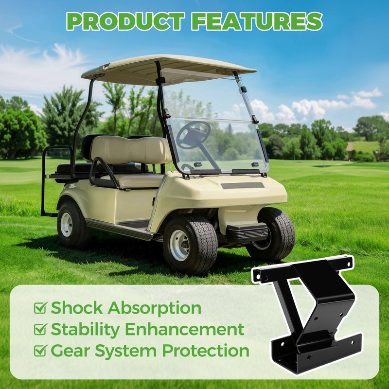 10L0L Golf Cart Delta Shock Gear Support for Club Car DS 1993-up, OEM# 1016385