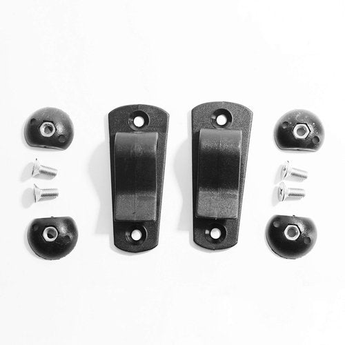 Vincita Bicycle Pannier Hooks Kit – DIY Bag-to-Bike Mounting Hardware – Replacement Clips for Backpacks & Totes – Fits Rear Racks up to 13mm (0.5") – Heavy-Duty Nylon 6 (Set of 2)
