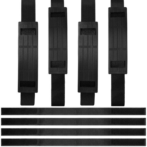 8 Pieces Adjustable Hoverboard Seat Attachment Straps and 4 Hoverboard Go Cart Strap Protector Hook Loop Fastening Cable Replacement for Kart Accessories Self Balance(19.68 Inches)