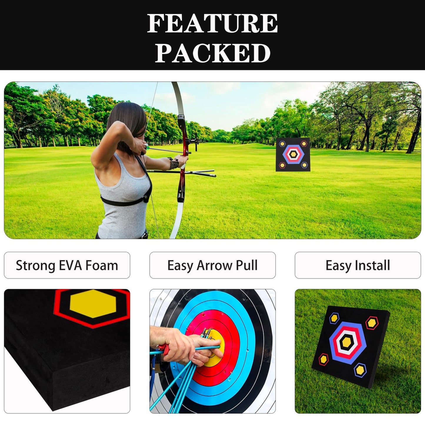 LWANO 20 inch High Density Foam Archery Target