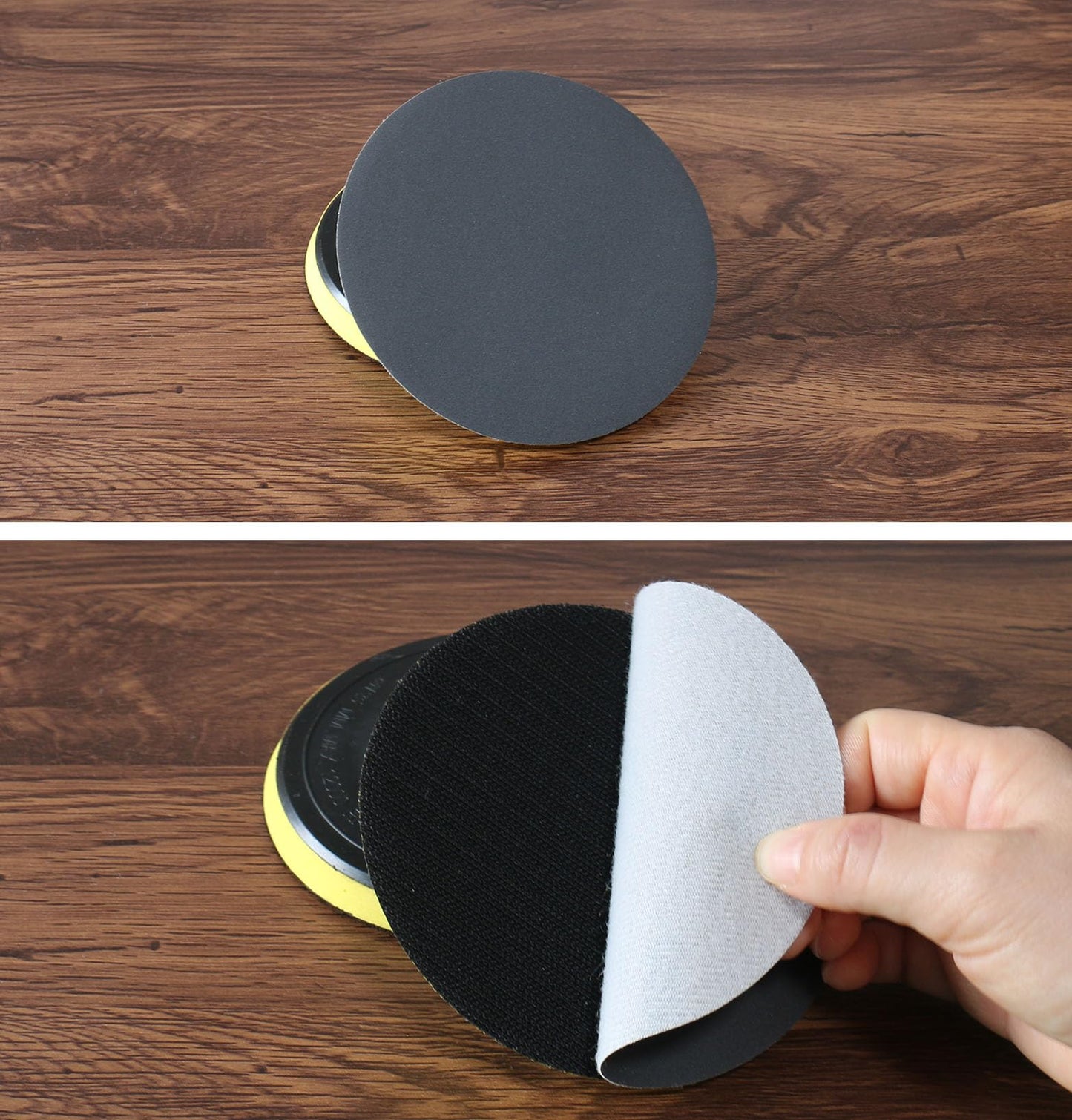 Tueascallk 50Pcs 5 Inch 600 Grit Non-Porous Wet and Dry Hook and Loop Sanding Discs for Random Orbital Sander and Electric Sander Sandpaper