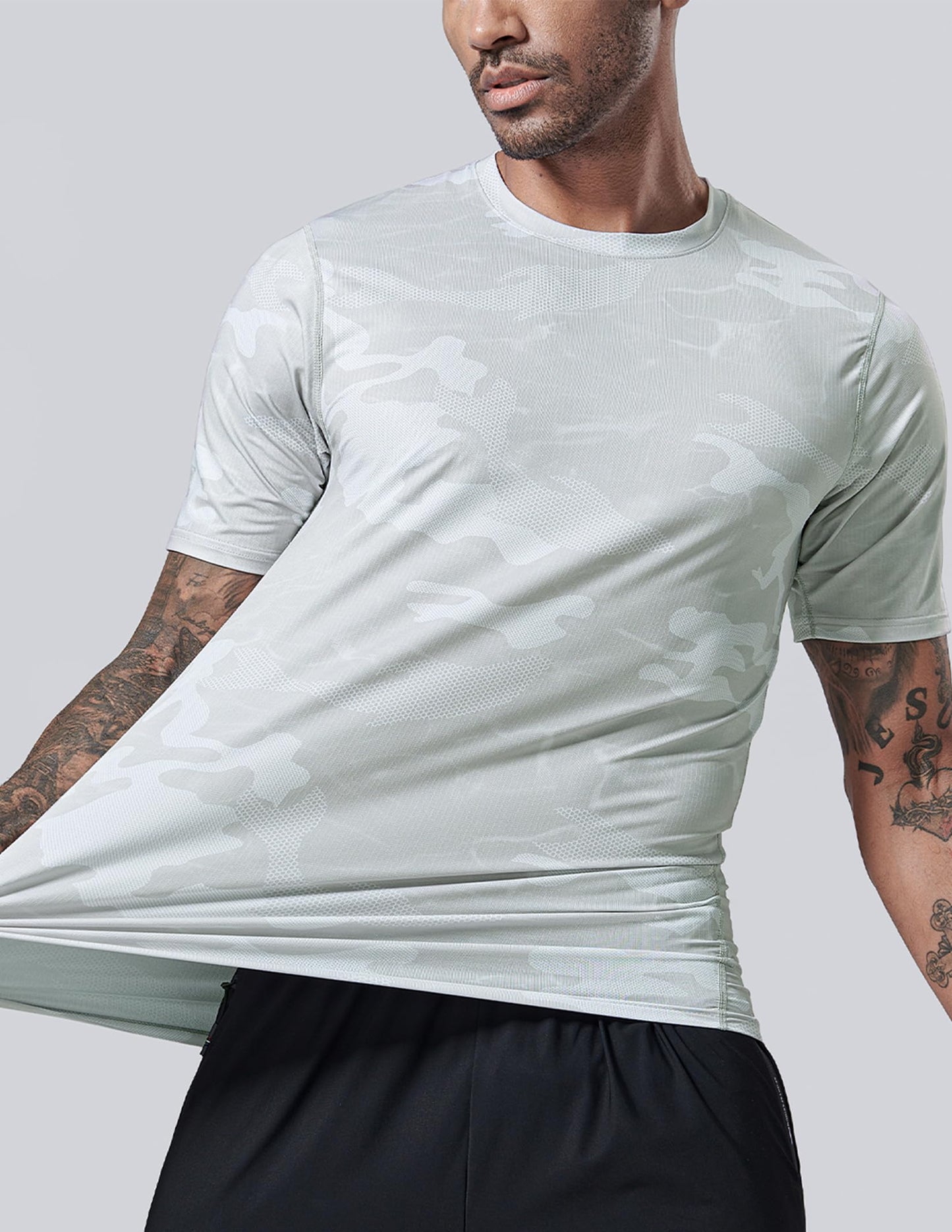 5 Pack Men’s Active Quick Dry Crew Neck T Shirts | Athletic Running Gym Workout Short Sleeve Tee Tops Bulk (Set 11, XX-Large)