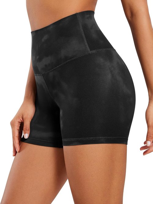 CRZ YOGA Butterluxe Biker Shorts - High Waisted 4'' Spandex for Women's Yoga & Workout
