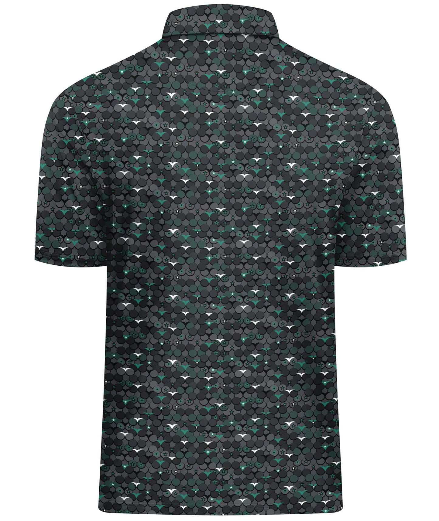 SWISSWELL Mens Golf Shirt Short Sleeve Funny Patterns Polo Shirts for Men Performance Collared Spring Athletic Tshirt Green XL