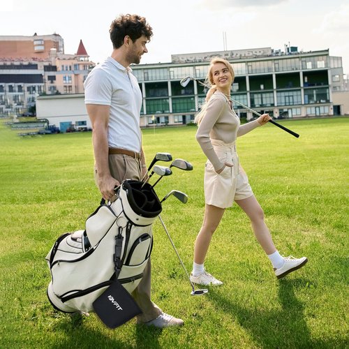 Golf Club and Golf Ball Cleaning Bag,Golf Ball Cleaner,Golf Club Cleaner,Cleans Club Grooves, Golf Bag Accessories,Machine Washable, Golfer Gifts for Men,Detachable Clip