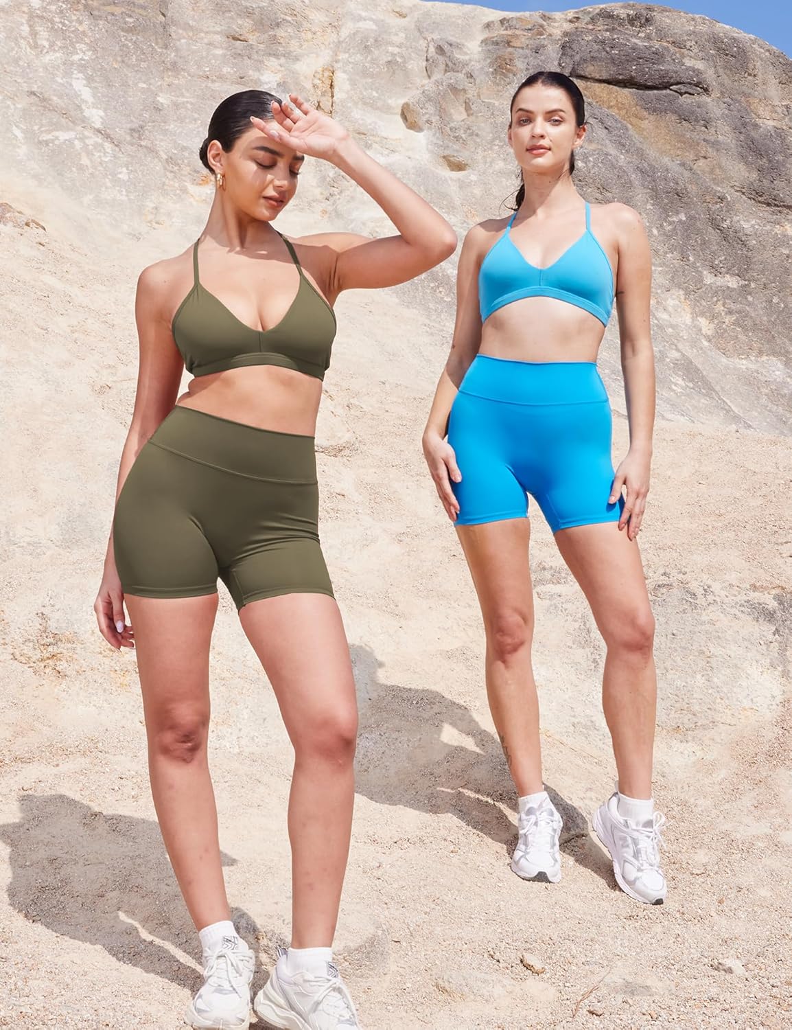 YEOREO Women's Biker Shorts - High Waist Tummy Control | 3.6"/4.5"/6" Workout & Yoga Shorts
