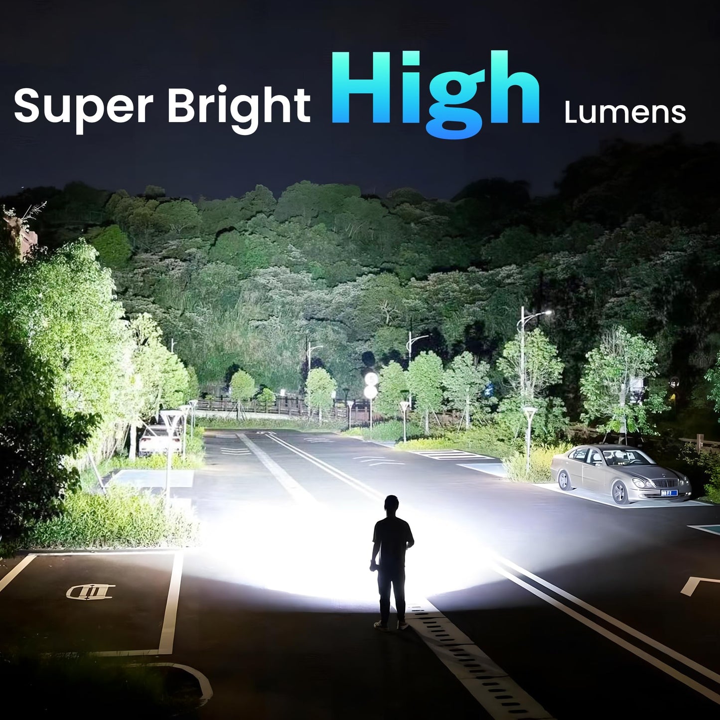 Rechargeable Flashlights 990,000 High Lumens, Super Bright Flash Light Long Range 5000ft, 4 Mode with Red LED Flashing Tactical Flashlight, High Powered Flashlight High Beam for Home Emergency Camping