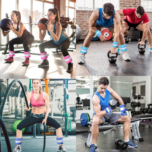 Adjustable Ankle Weights by Skiennix - Versatile 1-20 LBS for Strength Training & Fitness | 1 Pair