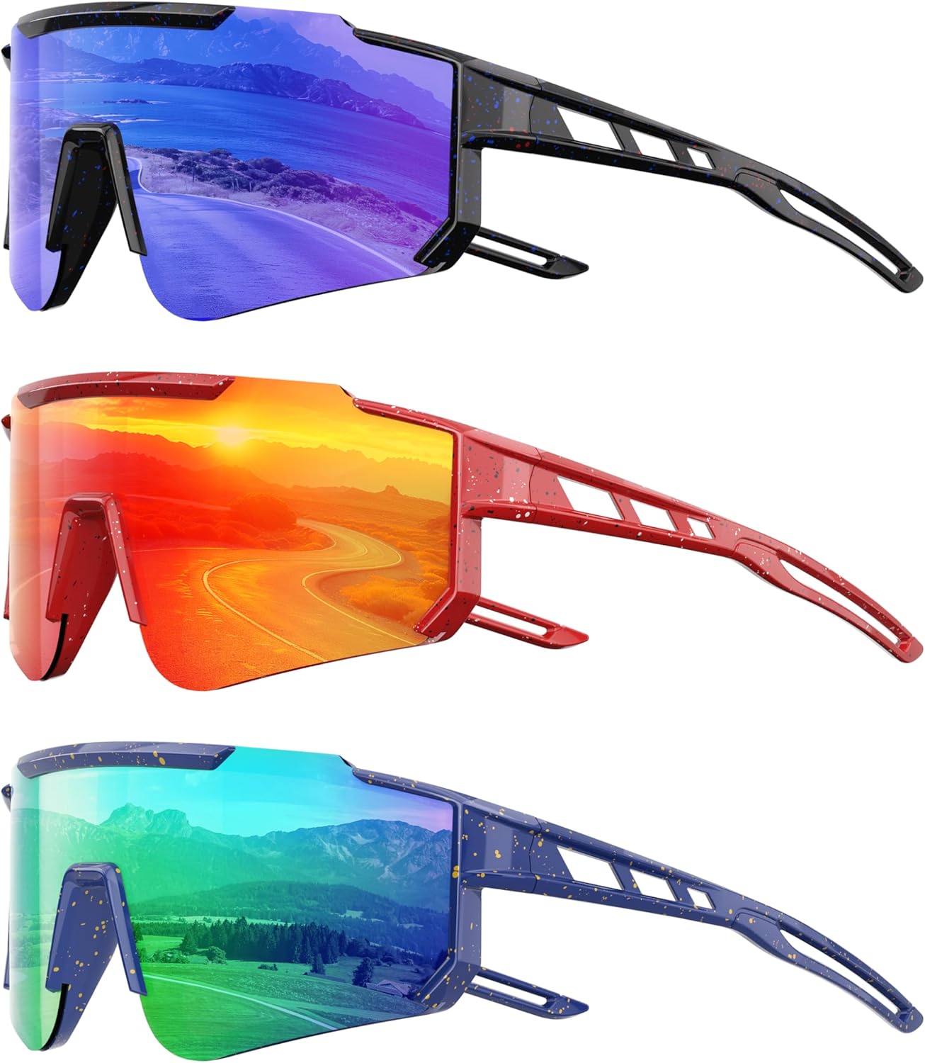 Skiennix Kids Polarized Baseball Sunglasses - UV Protection Sports Eyewear for Ages 3-12