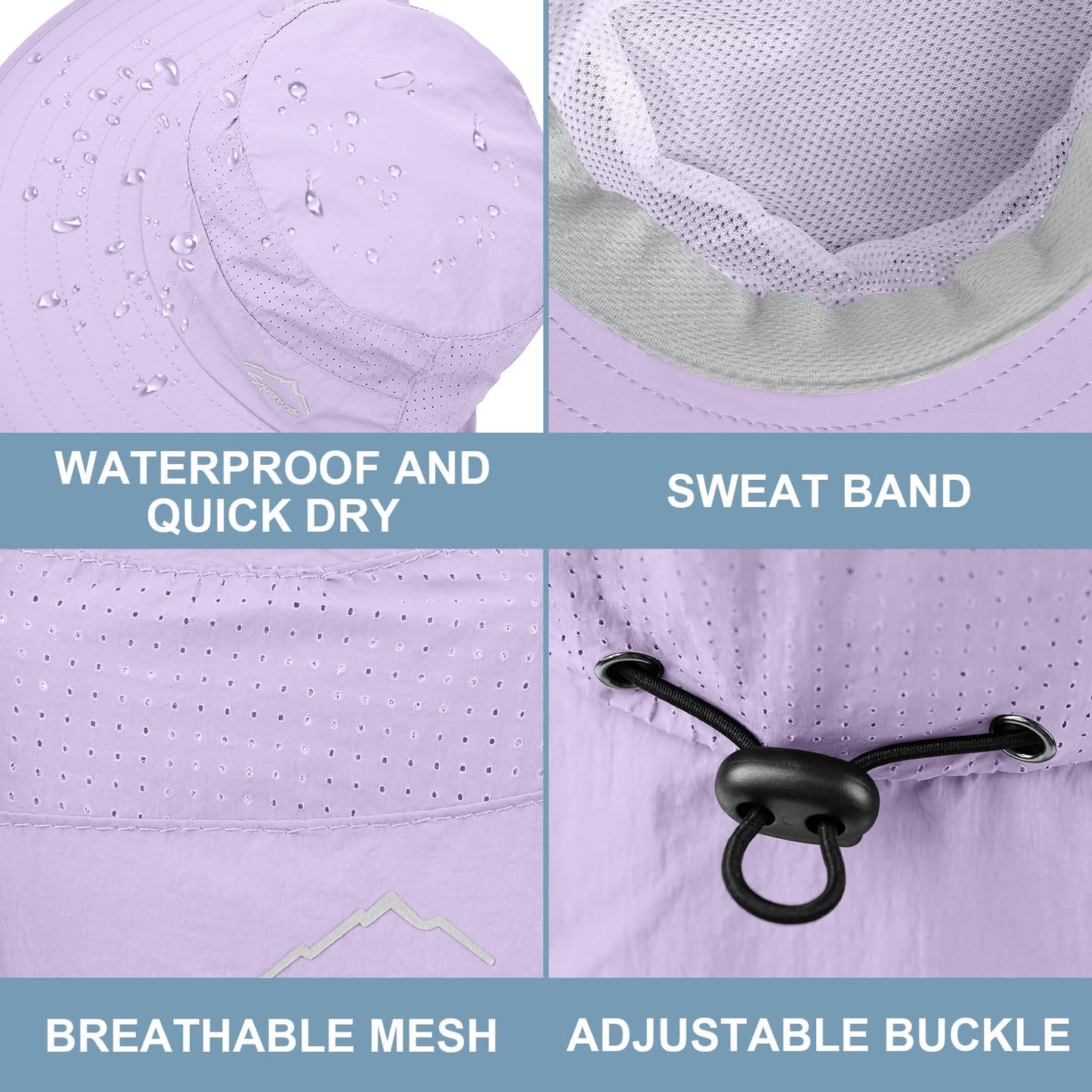 Sun Hat for Men Women with Neck Flap,UPF 50+ UV Protective Hiking Fishing Hats,Wide Brim Sun Hat for Women&Men