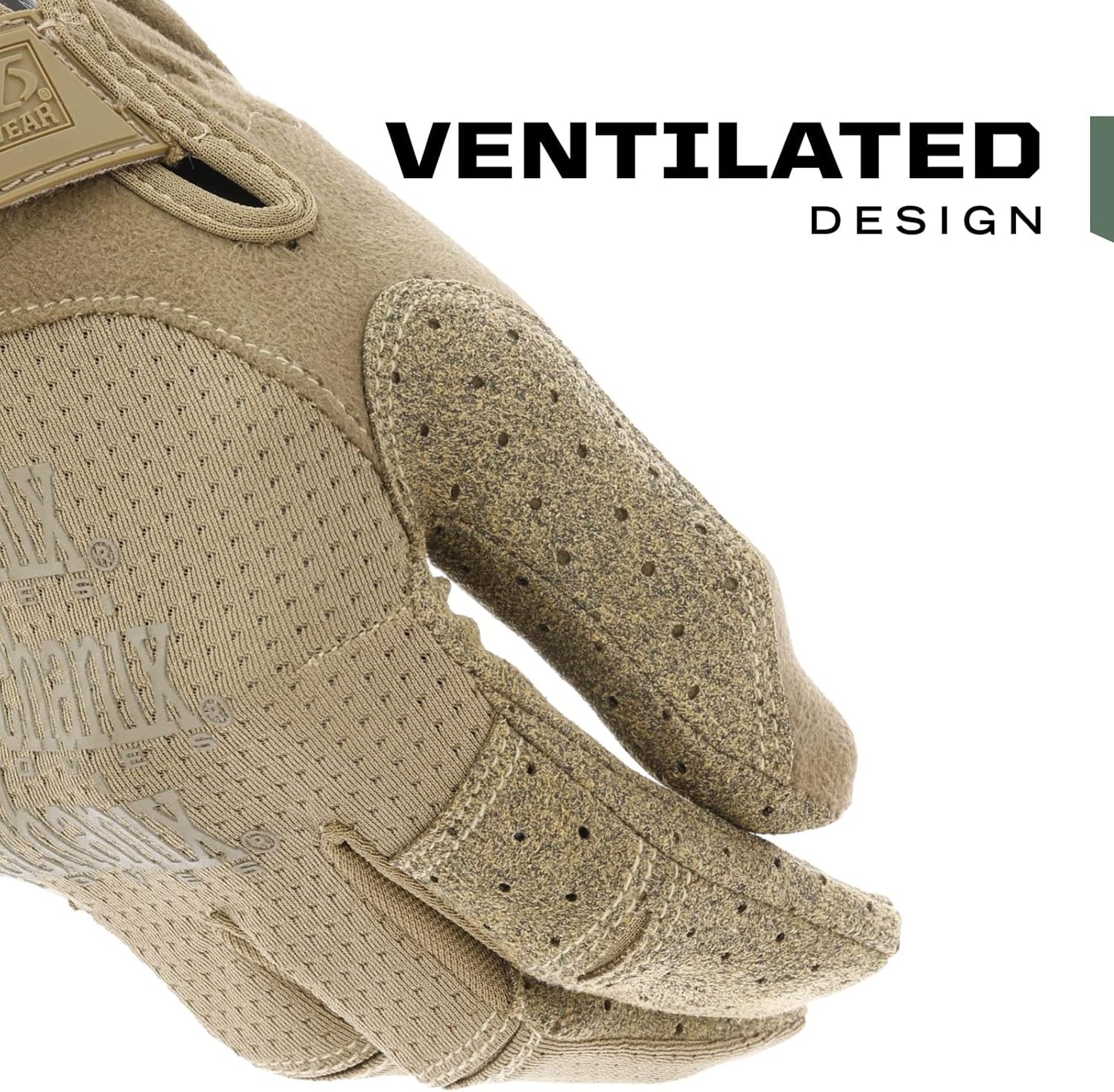 Mechanix Wear Tactical Gloves - Ventilated High-Dexterity Design for Precision Fit - Touchscreen Compatible, Machine Washable - Large, Coyote Tan
