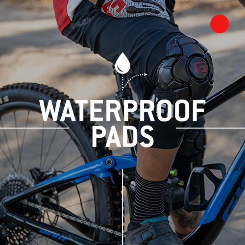 G-Form Pro-X3 Mountain Bike Knee Guards - Biking Knee Guards for Athletes - Knee Compression Sleeve for Mountain Biking & More - Protection Pads for Knee Support - Black, Youth S/M